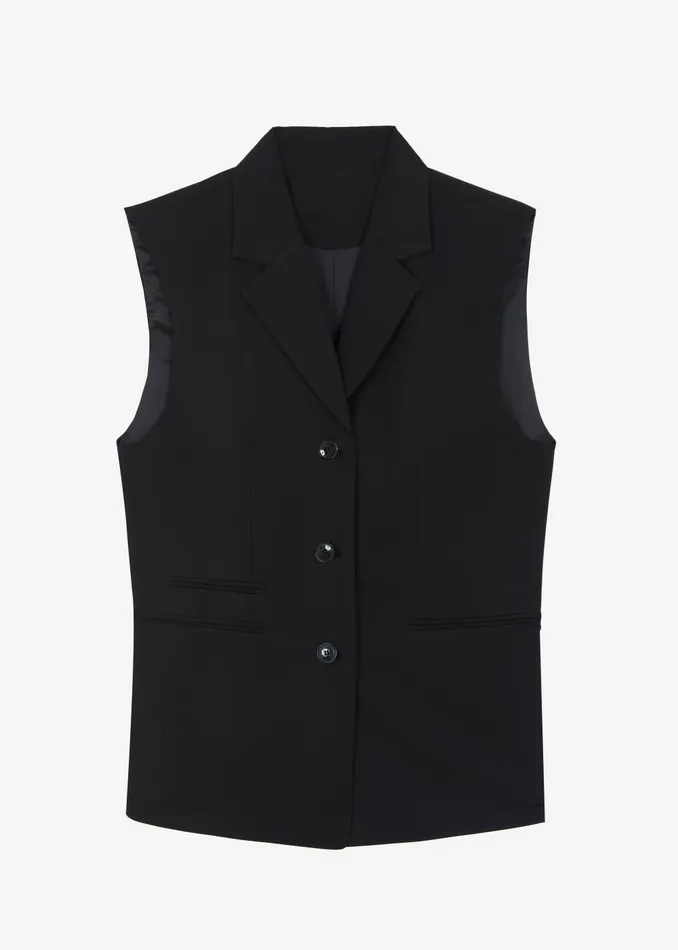Women Xandra Vest 8211 Black The Frankie Shop Outerwear