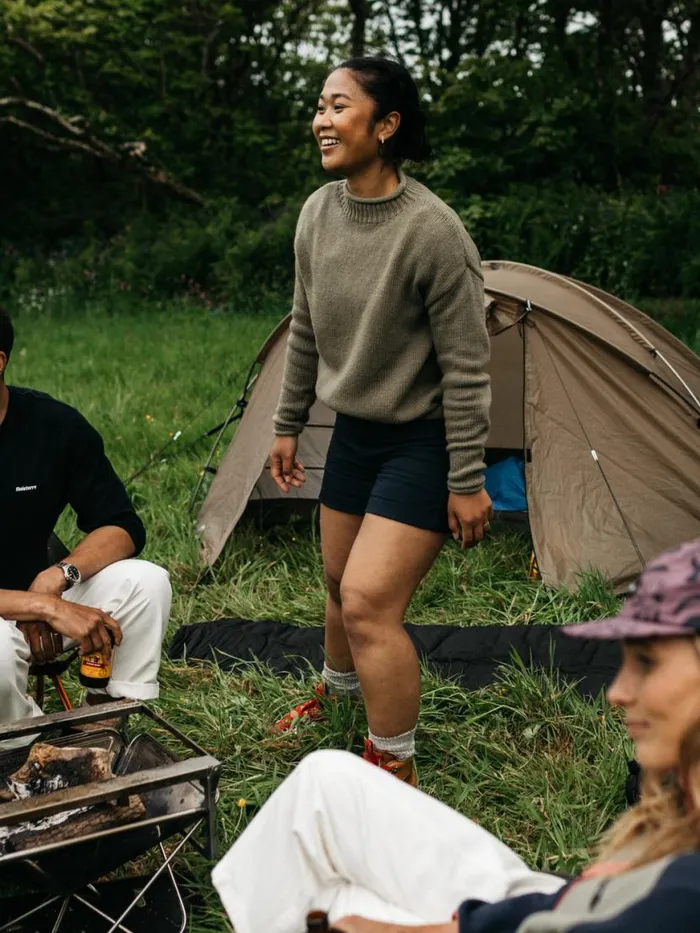 Women Yarrel Canvas Shorts Navy Finisterre Shorts