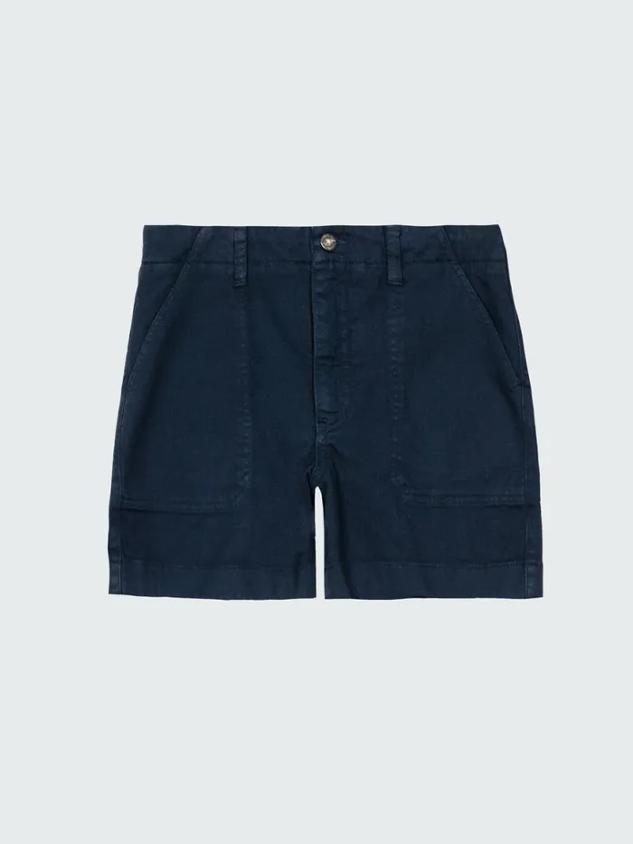 Women Yarrel Canvas Shorts Navy Finisterre Shorts