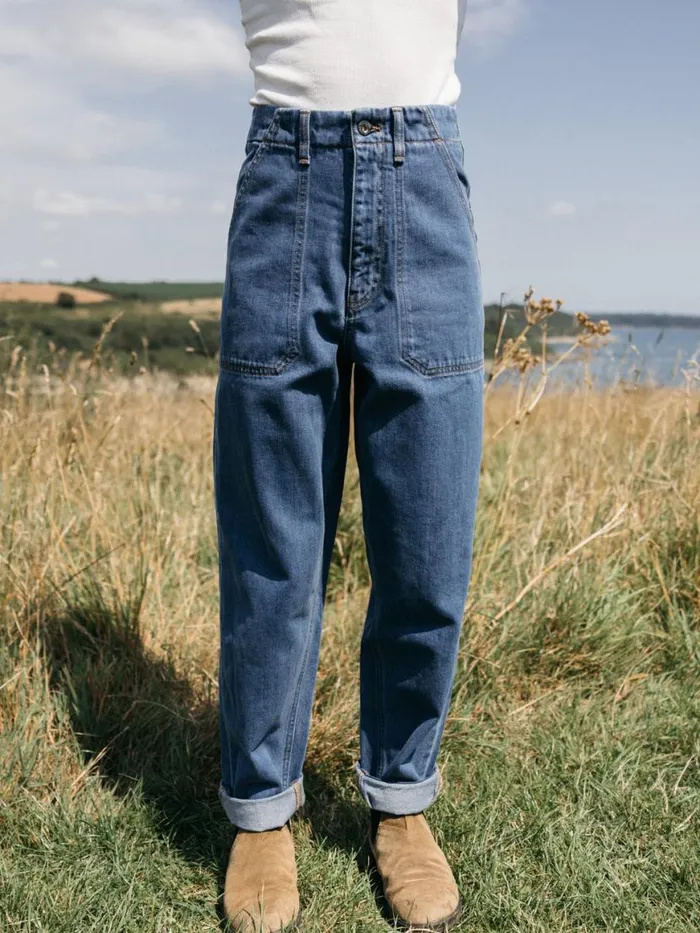 Women Yarrel Jean Washed Retro Indigo Finisterre Trousers and Leggings