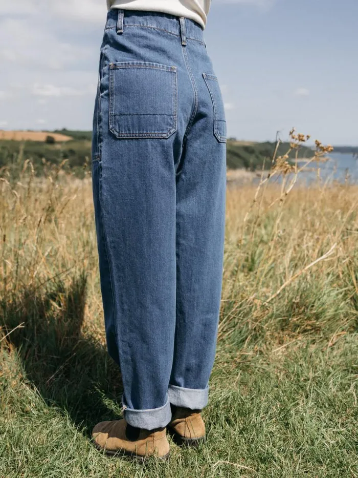 Women Yarrel Jean Washed Retro Indigo Finisterre Trousers and Leggings
