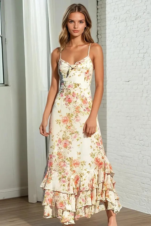 Women YUMI KIM Dresses CARMELA MAXI DRESS Flirty Floral Ivory