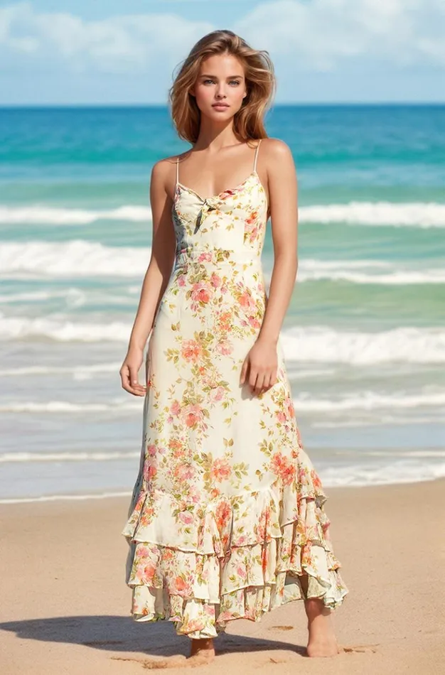 Women YUMI KIM Dresses CARMELA MAXI DRESS Flirty Floral Ivory
