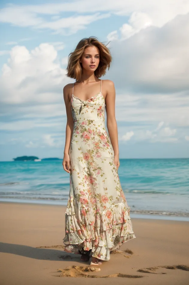 Women YUMI KIM Dresses CARMELA MAXI DRESS Flirty Floral Ivory