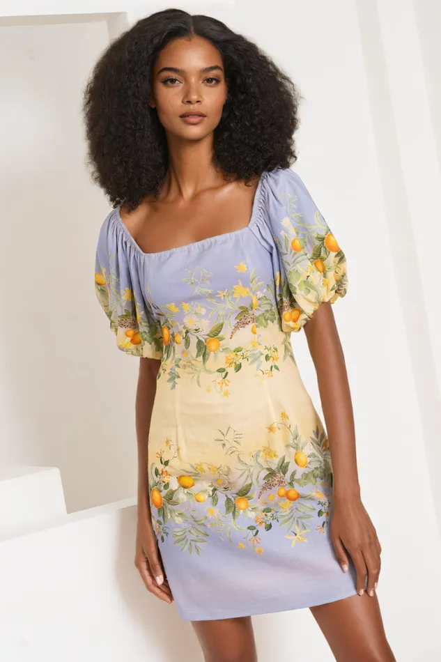Women YUMI KIM Dresses HARLEY LINEN DRESS Coastal Grove Sunrise