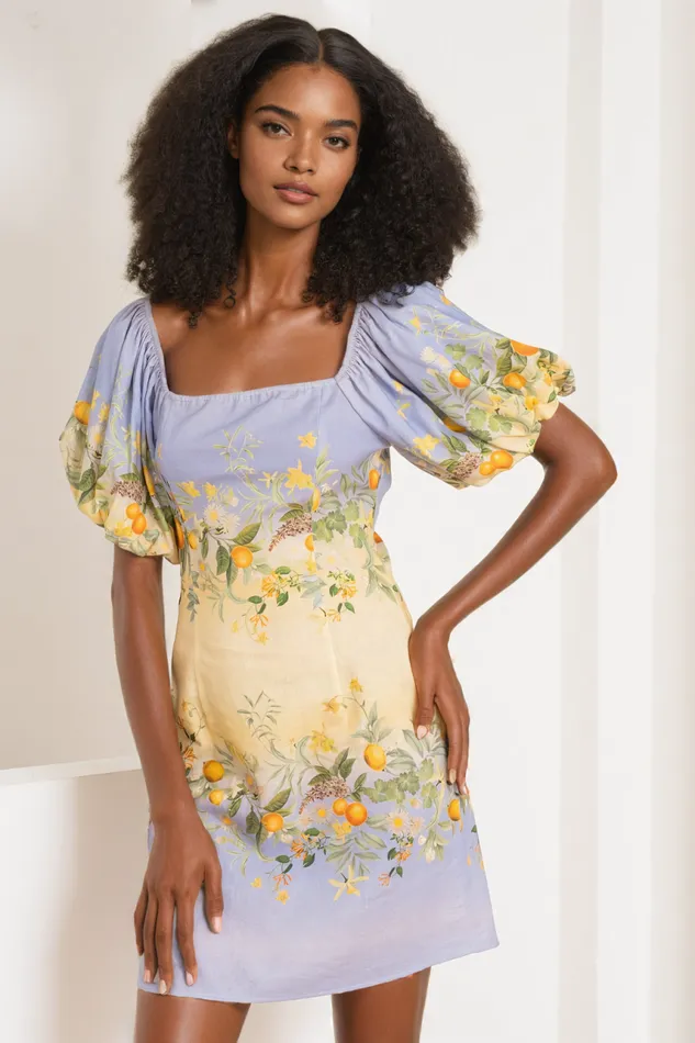 Women YUMI KIM Dresses HARLEY LINEN DRESS Coastal Grove Sunrise