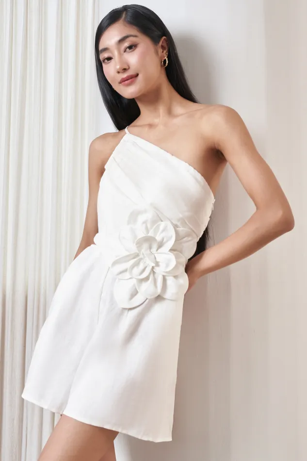 Women YUMI KIM Jumpsuits and Rompers LORNA LINEN ROMPER White