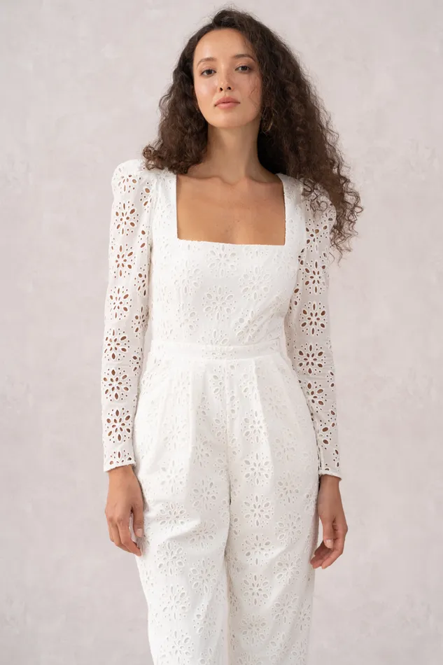 Women YUMI KIM Jumpsuits and Rompers SHAUNA MONTEREY JUMPSUIT Monterey Cotton Eyelet