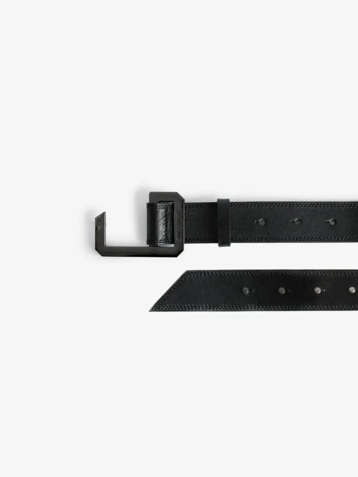 Women Zadig and Voltaire Belts La Cecilia Belt Black Women Zadig and Voltaire Belts La Cecilia Belt Black