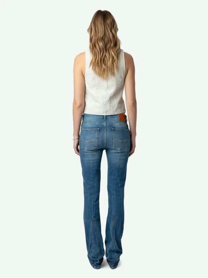 Women Zadig and Voltaire Blazers Emilie Crinkled Leather Vest Judo Women Zadig and Voltaire Blazers Emilie Crinkled Leather Vest Judo