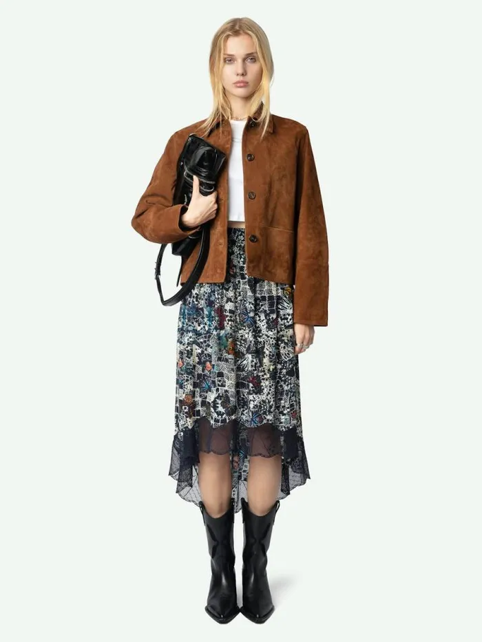 Women Zadig and Voltaire Dresses and Skirts Joslin Skirt Encre