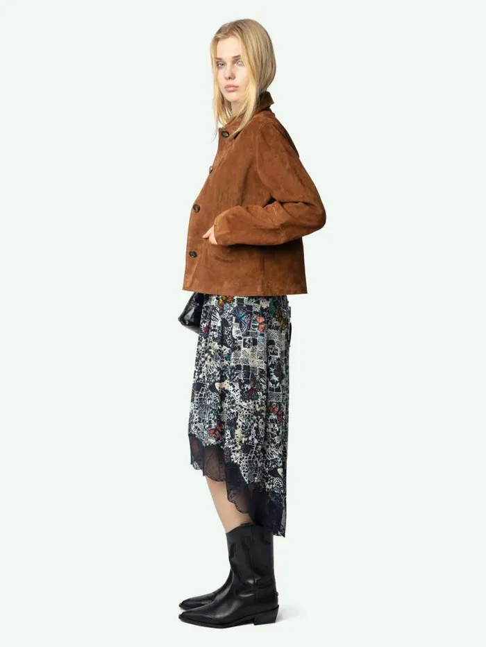 Women Zadig and Voltaire Dresses and Skirts Joslin Skirt Encre Women Zadig and Voltaire Dresses and Skirts Joslin Skirt Encre