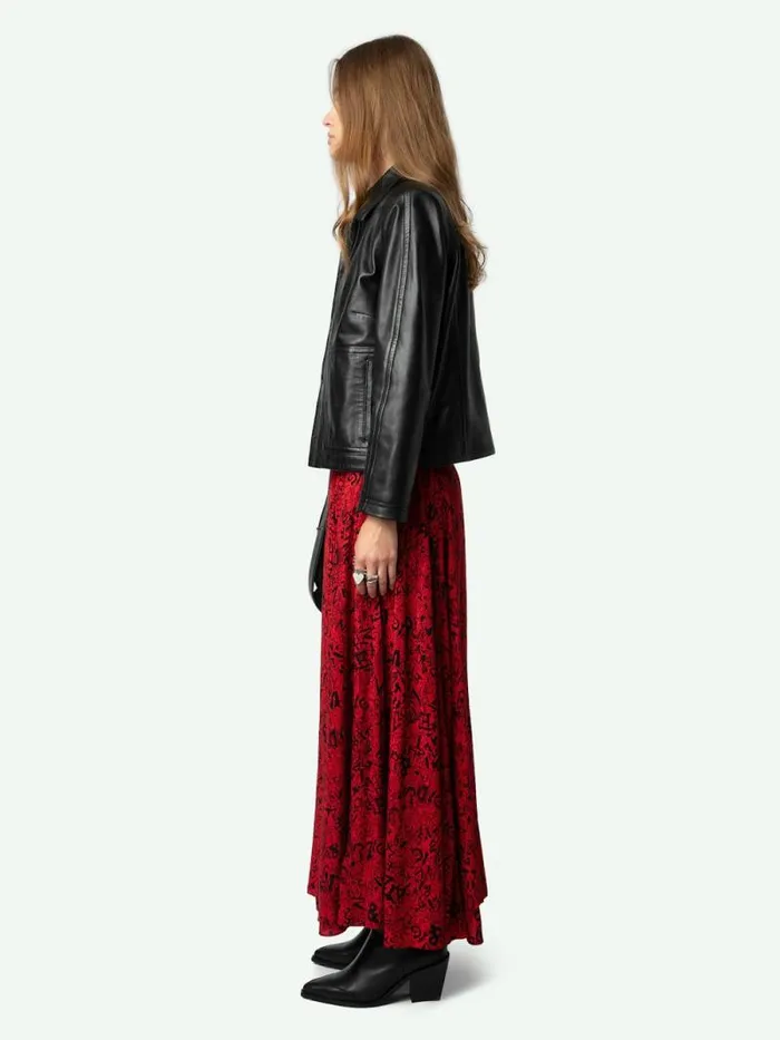 Women Zadig and Voltaire Dresses and Skirts Joyo Skirt Crimson Women Zadig and Voltaire Dresses and Skirts Joyo Skirt Crimson