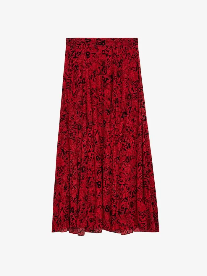 Women Zadig and Voltaire Dresses and Skirts Joyo Skirt Crimson Women Zadig and Voltaire Dresses and Skirts Joyo Skirt Crimson