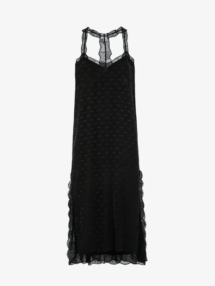 Women Zadig and Voltaire Dresses and Skirts Rif Wings Silk Jacquard Dress Black