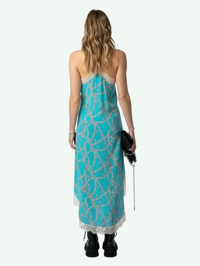 Women Zadig and Voltaire Dresses and Skirts Ristyl Silk Dress Aqua Women Zadig and Voltaire Dresses and Skirts Ristyl Silk Dress Aqua