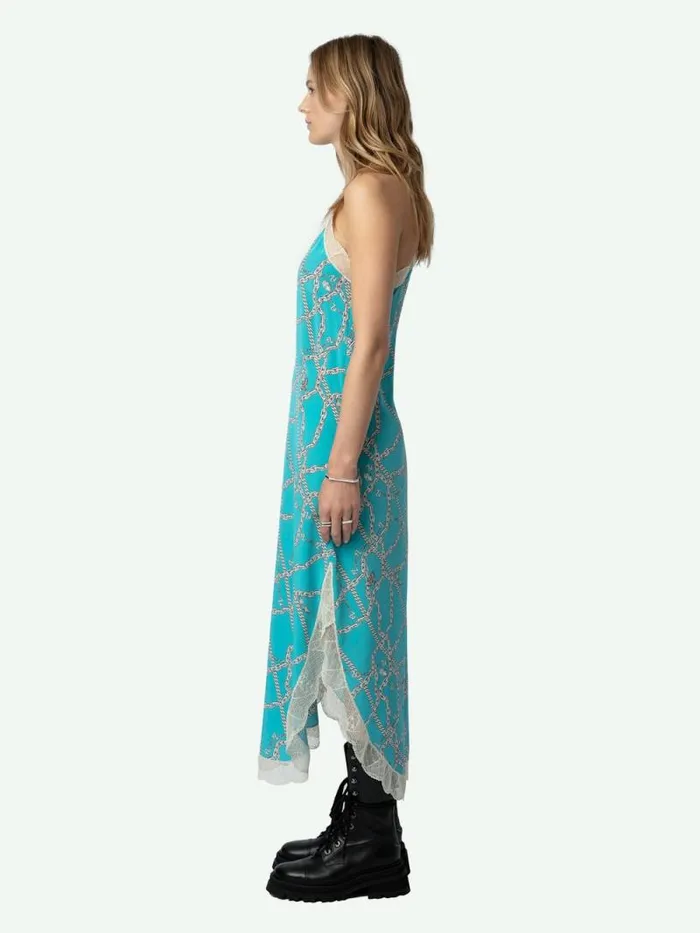 Women Zadig and Voltaire Dresses and Skirts Ristyl Silk Dress Aqua Women Zadig and Voltaire Dresses and Skirts Ristyl Silk Dress Aqua