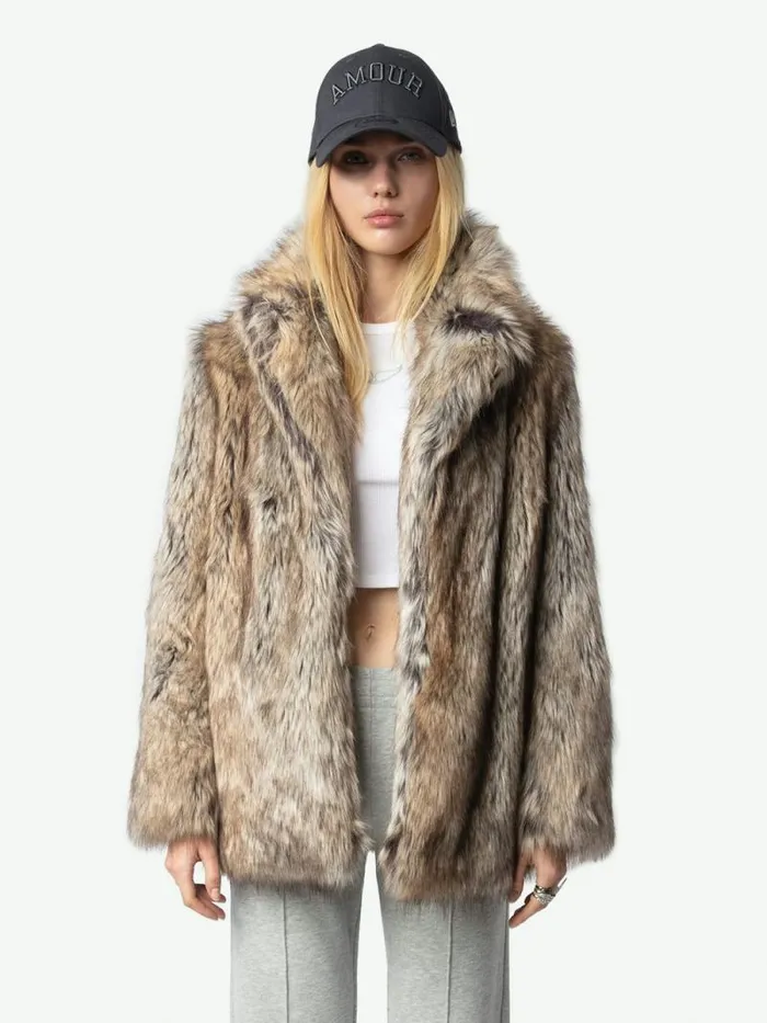 Women Zadig and Voltaire Jackets and Coats Faune Coat Naturel Women Zadig and Voltaire Jackets and Coats Faune Coat Naturel