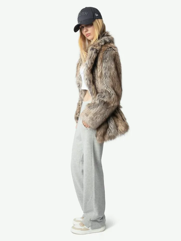 Women Zadig and Voltaire Jackets and Coats Faune Coat Naturel Women Zadig and Voltaire Jackets and Coats Faune Coat Naturel