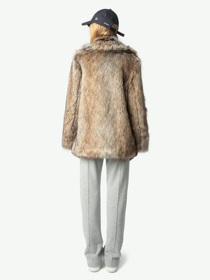 Women Zadig and Voltaire Jackets and Coats Faune Coat Naturel Women Zadig and Voltaire Jackets and Coats Faune Coat Naturel