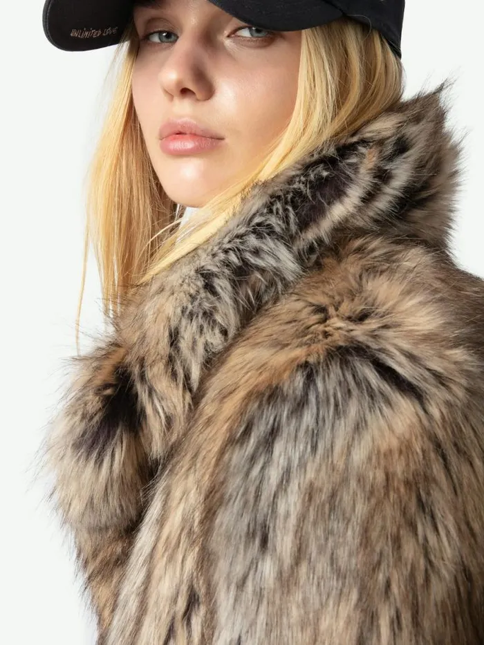 Women Zadig and Voltaire Jackets and Coats Faune Coat Naturel Women Zadig and Voltaire Jackets and Coats Faune Coat Naturel