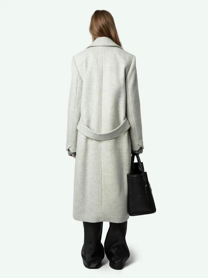 Women Zadig and Voltaire Jackets and Coats Mulan Coat Grey Women Zadig and Voltaire Jackets and Coats Mulan Coat Grey