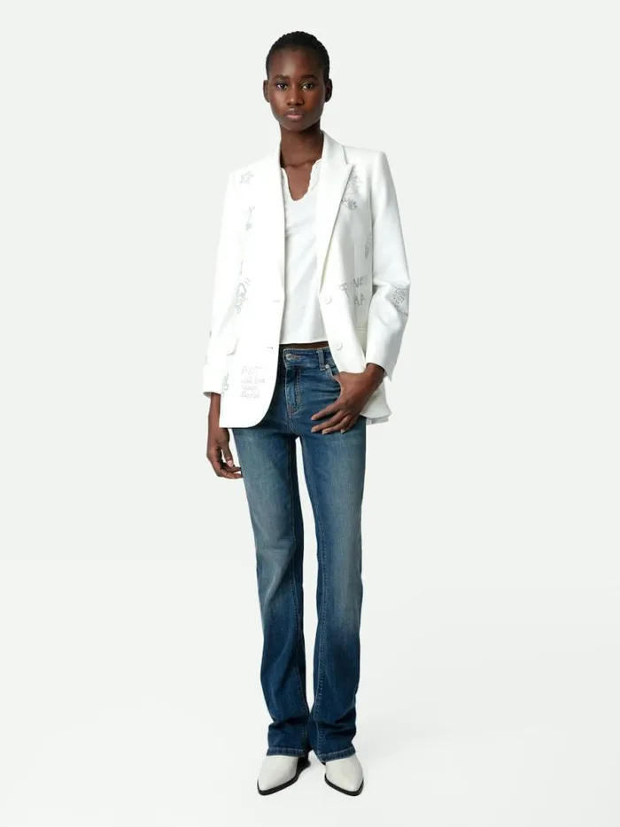 Women Zadig and Voltaire Jackets and Coats Viva Diamant Blazer Judo