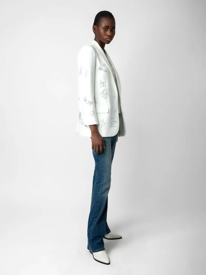 Women Zadig and Voltaire Jackets and Coats Viva Diamant Blazer Judo