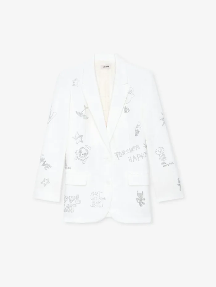 Women Zadig and Voltaire Jackets and Coats Viva Diamant Blazer Judo