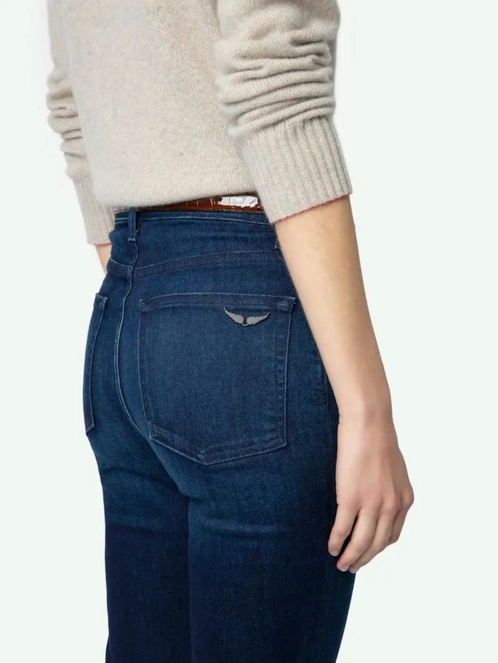 Women Zadig and Voltaire Pants and Shorts Joplin Jeans Dark Indigo