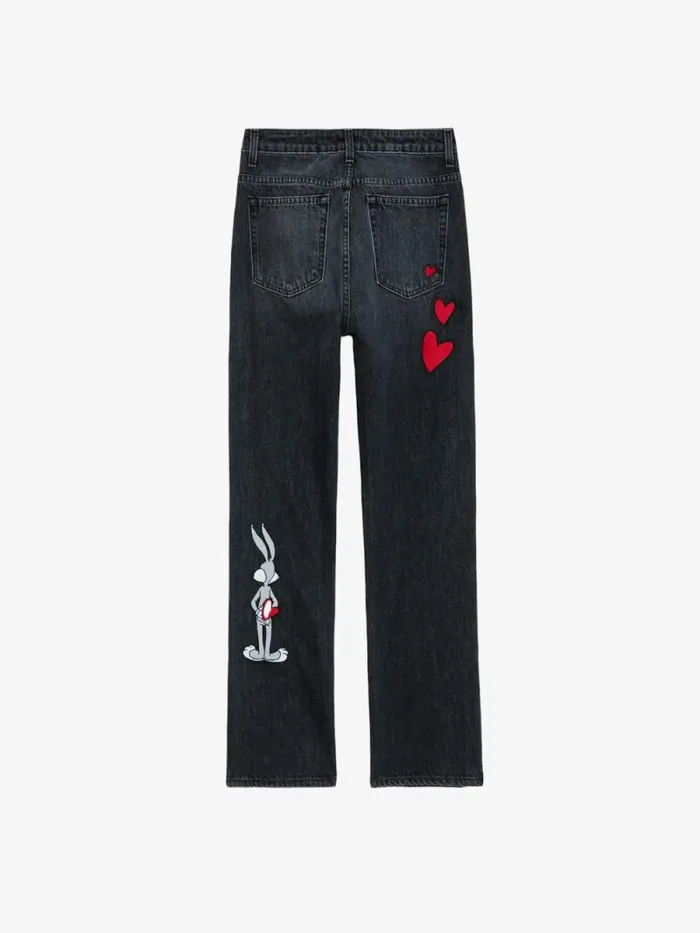 Women Zadig and Voltaire Pants and Shorts Patti Patch Jeans Washed Black Women Zadig and Voltaire Pants and Shorts Patti Patch Jeans Washed Black