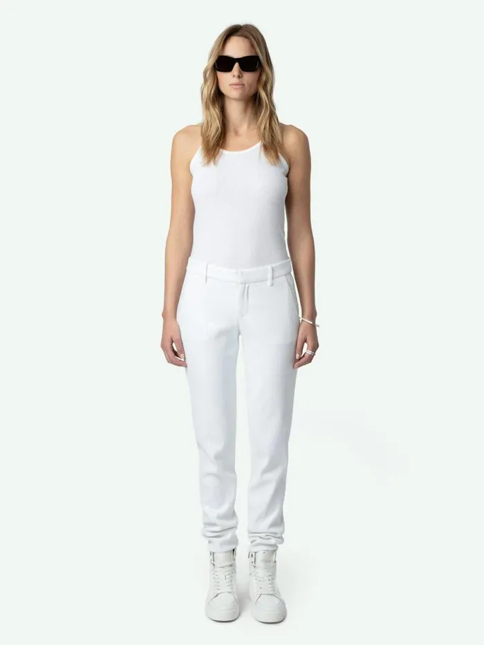 Women Zadig and Voltaire Suiting Prune Sequin Pants Judo