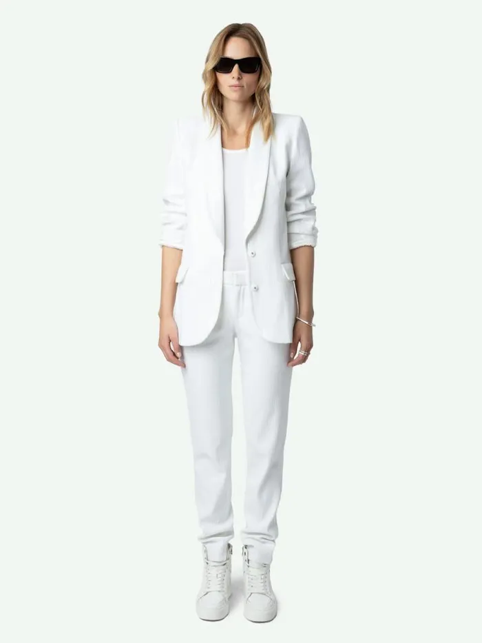 Women Zadig and Voltaire Suiting Prune Sequin Pants Judo
