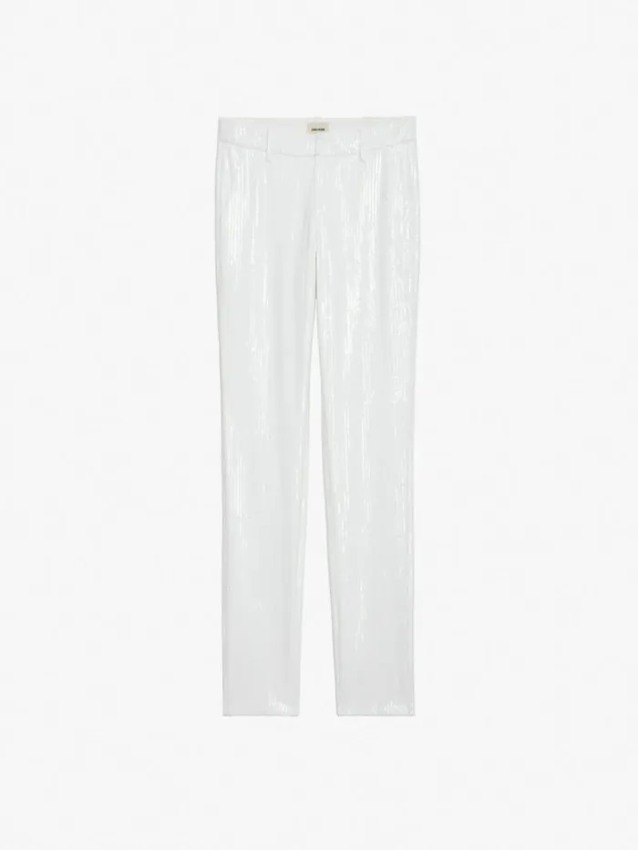 Women Zadig and Voltaire Suiting Prune Sequin Pants Judo