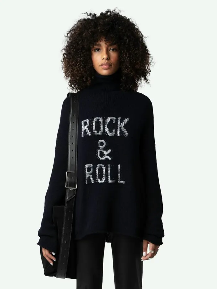 Women Zadig and Voltaire Sweaters and Cardigans Almy Sweater Encre