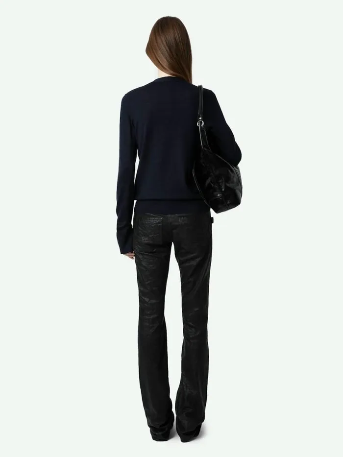 Women Zadig and Voltaire Sweaters and Cardigans Jemma Cardigan Encre