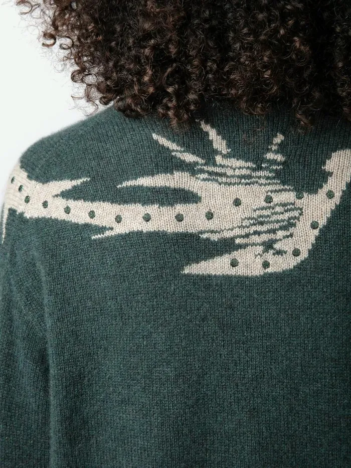 Women Zadig and Voltaire Sweaters and Cardigans Markus Cashmere Sweater Peaks Women Zadig and Voltaire Sweaters and Cardigans Markus Cashmere Sweater Peaks