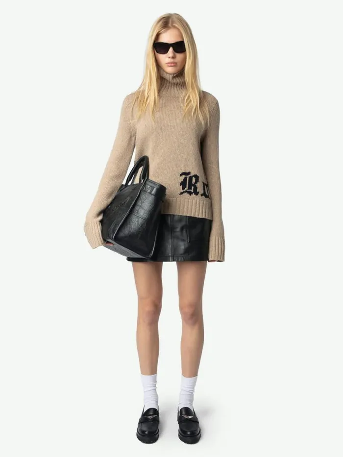 Women Zadig and Voltaire Sweaters and Cardigans Nalma Wool Sweater Oatmeal