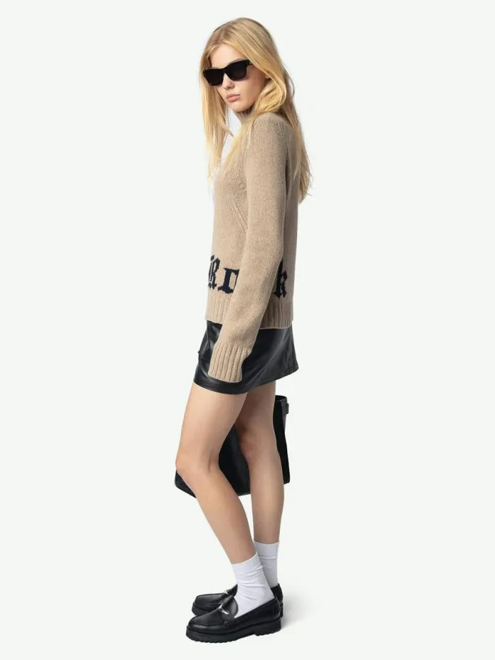 Women Zadig and Voltaire Sweaters and Cardigans Nalma Wool Sweater Oatmeal