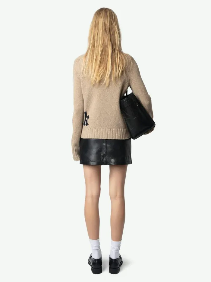 Women Zadig and Voltaire Sweaters and Cardigans Nalma Wool Sweater Oatmeal