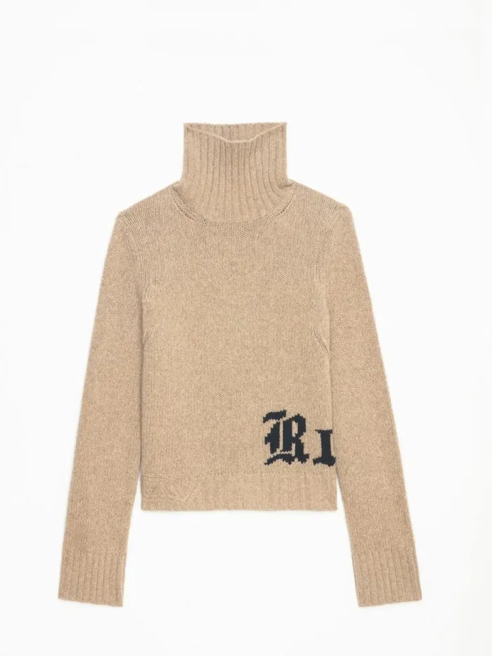 Women Zadig and Voltaire Sweaters and Cardigans Nalma Wool Sweater Oatmeal