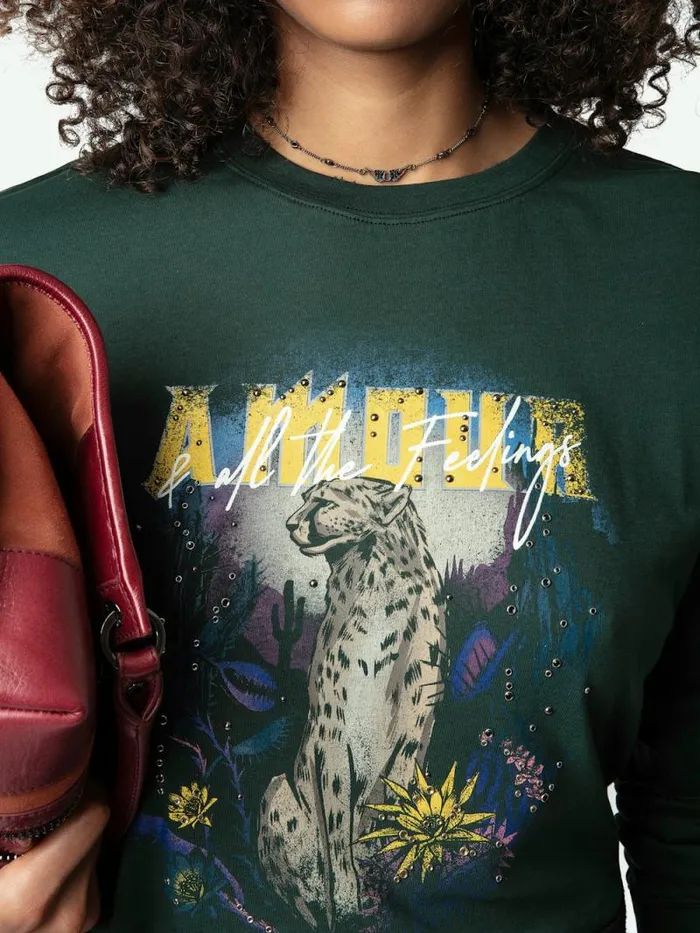 Women Zadig and Voltaire TShirts Noane Concert Tshirt Peaks Women Zadig and Voltaire TShirts Noane Concert Tshirt Peaks