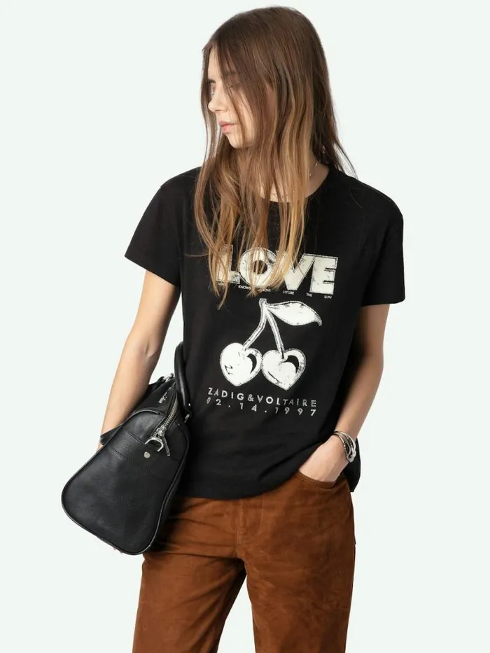 Women Zadig and Voltaire TShirts Walk Tshirt Black
