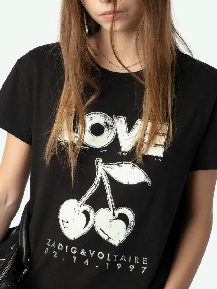 Women Zadig and Voltaire TShirts Walk Tshirt Black