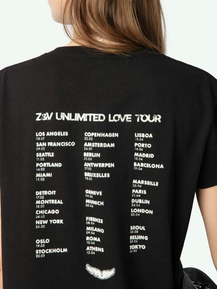 Women Zadig and Voltaire TShirts Walk Tshirt Black