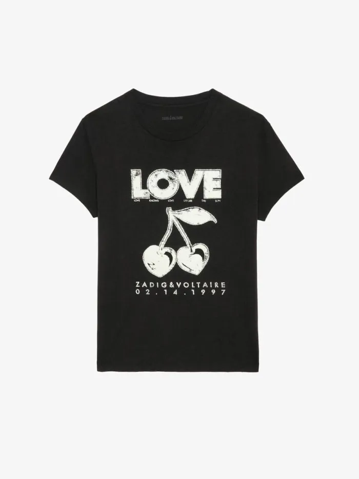 Women Zadig and Voltaire TShirts Walk Tshirt Black