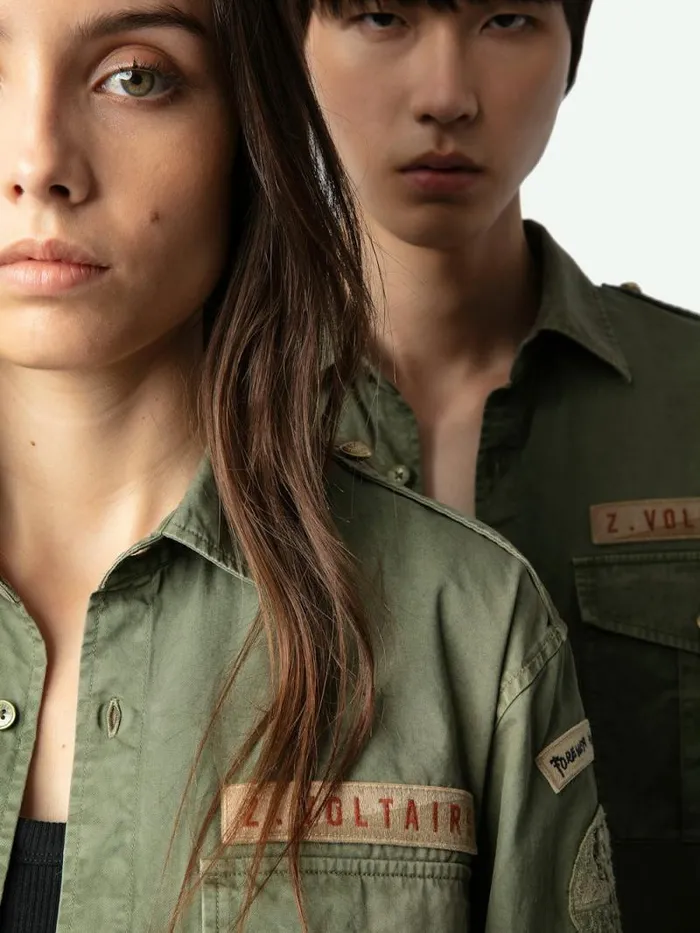 Women Zadig and Voltaire Tops and Shirts Taskal Shirt Grass Women Zadig and Voltaire Tops and Shirts Taskal Shirt Grass