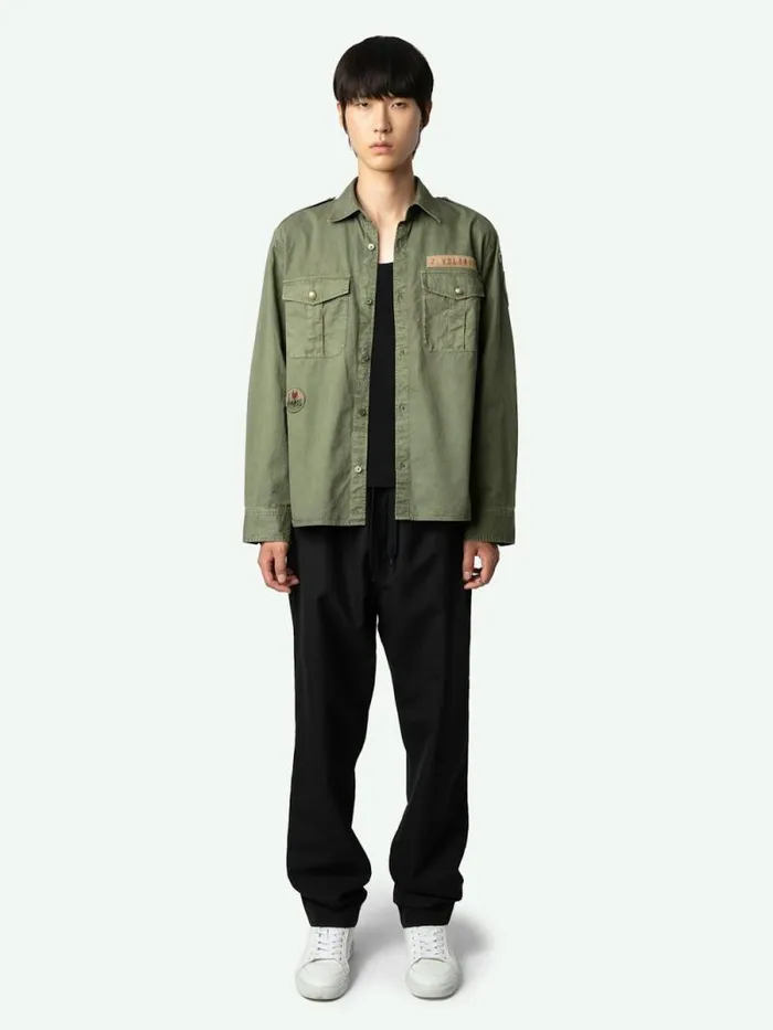 Women Zadig and Voltaire Tops and Shirts Taskal Shirt Grass Women Zadig and Voltaire Tops and Shirts Taskal Shirt Grass