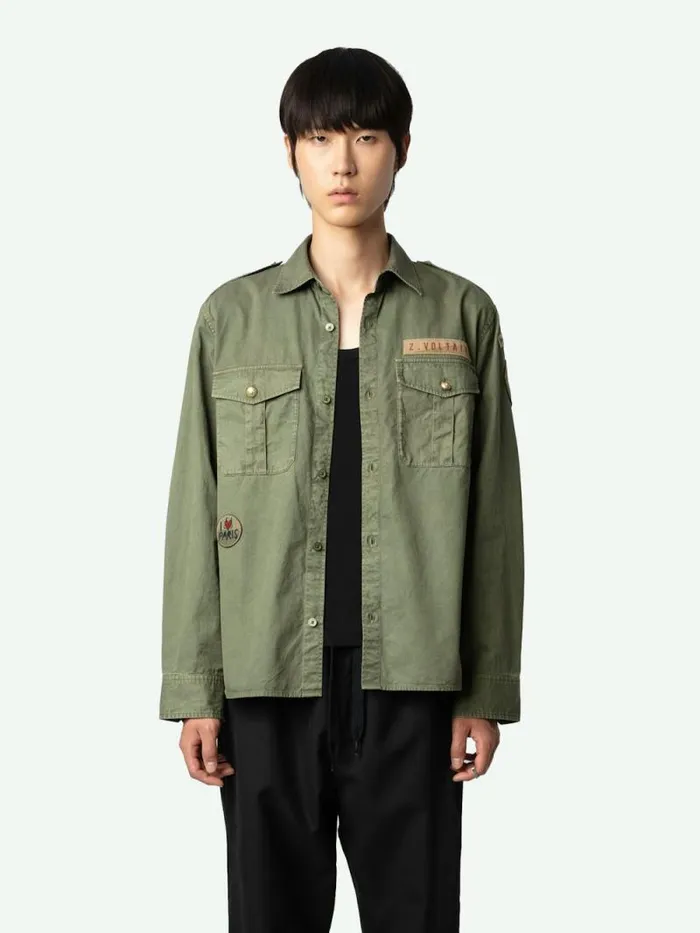 Women Zadig and Voltaire Tops and Shirts Taskal Shirt Grass Women Zadig and Voltaire Tops and Shirts Taskal Shirt Grass