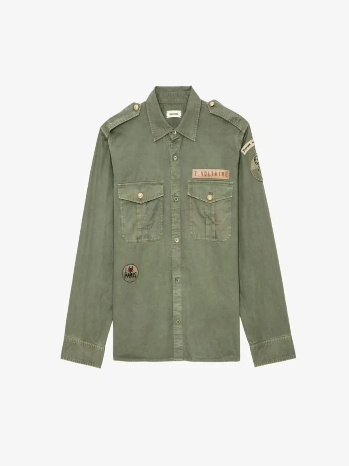 Women Zadig and Voltaire Tops and Shirts Taskal Shirt Grass Women Zadig and Voltaire Tops and Shirts Taskal Shirt Grass